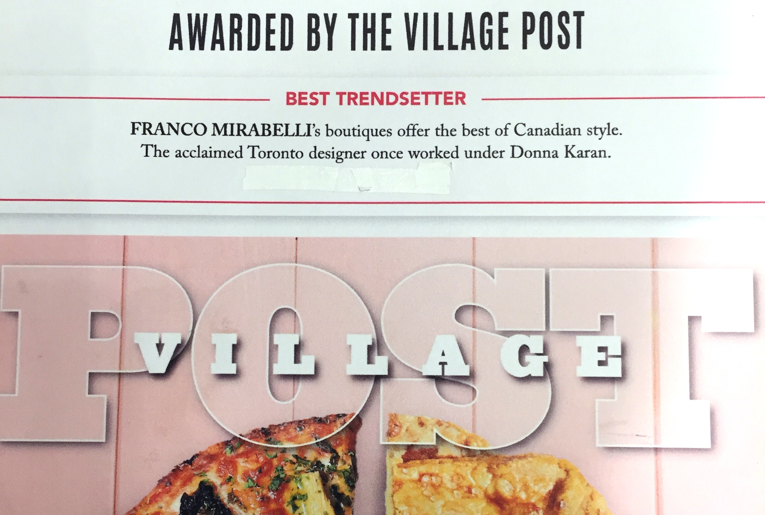 Village Post Names Franco Mirabelli Best Trendsetter of 2018